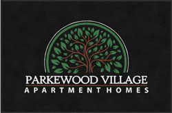 4' x 6' (45" x 69") Digiprint HD PARKEWOOD VILLAGE  Indoor Logo Mat