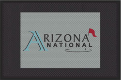 4' x 6' (45" x 69") Superscrape Impressions ARIZONA NATIONAL  Rubber Logo Mat