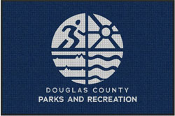 4' x 6'(45" x 69") Waterhog Impressions HD DOUGLAS COUNTY Indoor/Outdoor Logo Mat