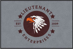 4' x 6' (45" x 69") Digiprint HD LIEUTENANT ENTERPRISES Indoor Logo Mat