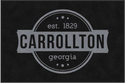4' x 6' (45" x 69") Digiprint HD CARROLLTON GEORGIA  Indoor Logo Mat