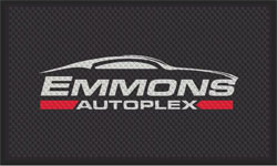 3' x 5' (35" x 56") Superscrape Impressions EMMONS   Rubber Logo Mat