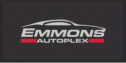 4' x 8' (45" x 95") Superscrape Impressions EMMONS  Rubber Logo Mat