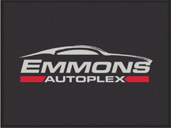 6' x 8' (70" x 95") Superscrape Impressions EMMONS  Rubber Logo Mat