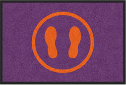 2' x 3' (24" x 35") Digiprint HD SHOE PRINT  Indoor Logo Mat