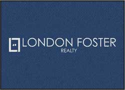 5' x 7' ( 58" x 83") Berber Impressions HD LONDON FOSTER Indoor / Outdoor Logo Mat