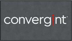4' x 7' ( 45" x 83") ColorStar Impressions CONVERGINT Indoor Logo Mat