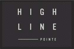 4' x 6' (45" x 69") Superscrape Impressions  HIGH LINE  Rubber Logo Mat