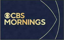 5' x 8' (58" x 95") ColorStar Impressions CBS MORNINGS  Indoor Logo Mat