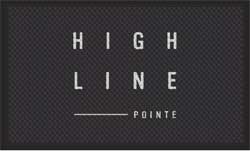 3' x 5' (35" x 56") Superscrape Impressions HIGH LINE  Rubber Logo Mat