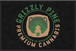 2' x 3' (24" x 35") Digiprint HD GRIZZLY PINE  Indoor Logo Mat