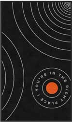 3' x 5' (35" x 58") Colorstar Impressions YOU'RE IN THE RIGHT PLACE  Indoor Logo Mat