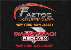 3'6" x 5' (42" x 59") Digiprint HD FAZTEC  Indoor Logo Mat