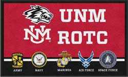 3' x 5' (35" x 58") Digiprint HD UNM ROTC Indoor Logo Mat