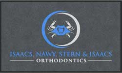 3' x 5' (35" x 58") Colorstar Impressions ISAAC NAWY STERN  Indoor Logo Mat