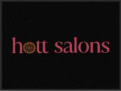 3' x 4' (35" x 45") Waterhog Impressions HD HOTT SALONS  Indoor-Outdoor Logo Mat