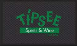 3' x 5' (35" x 56") Superscrape Impressions TIPSEE  Rubber Logo Mat