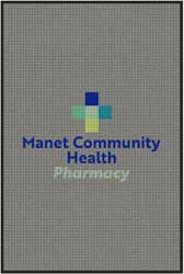 4' x 6'(45" x 69") Waterhog Impressions HD MANET PHARMACY  Indoor/Outdoor Logo Mat