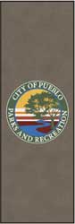 4' x 12' (45" x 143") Digiprint HD  CITY OF PUEBLO  indoor Logo Mat