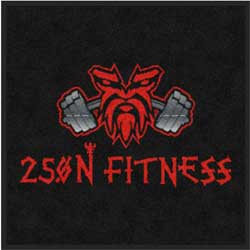 3' x 3' (35" x 35") Colorstar Impressions 250N FITNESS  Indoor Logo Mat