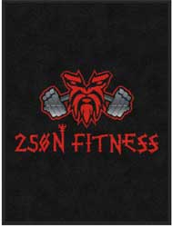 3' x 4' (35" x 47") Colorstar Impressions 250N FITNESS  Indoor Logo Mat