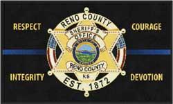 3' x 5' (35" x 58") Digiprint HD RENO COUNTY   Indoor Logo Mat