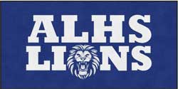 5' x 10' (58" x 119") ColorStar Impressions ALHS LIONS  Indoor Logo Mat