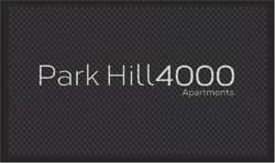 3' x 5' (35" x 56") Superscrape Impressions PARK HILL 4000  Rubber Logo Mat