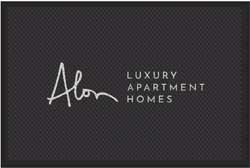 4' x 6' (45" x 69") Superscrape Impressions  ALON LUXURY  Rubber Logo Mat