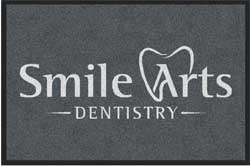 2' x 3' ( 24" x 35" ) ColorStar Impressions SMILE ARTS  Indoor Logo Mat
