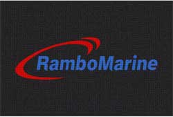 4' x 6' (45" x 69") Waterhog Inlay RAMBO MARINE  Indoor /Outdoor Logo Mat