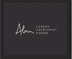 2'6" x 3' (30" x 35") Superscrape Impressions ALON LUXURY  Rubber Logo Mat