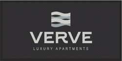 4' x 8' (45" x 95") Superscrape Impressions VERVE LUXURY  Rubber Logo Mat