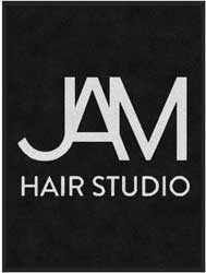 3' x 4' (35" x 47") Colorstar Impressions JAM HAIR STUDIO  Indoor Logo Mat