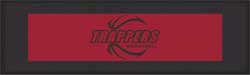 3' x 10' (34" x 116") Superscrape impressions TRAPPERS  Rubber Logo Mat