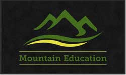 3' x 5' (35" x 58") Colorstar Impressions MOUNTAIN EDUCATION  Indoor Logo Mat