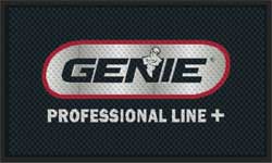 3' x 5' (35" x 56") Superscrape Impressions GENIE  Rubber Logo Mat