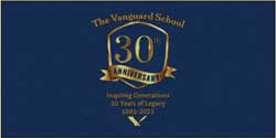 6' x 12' (68" x 143") Waterhog Impressions HD THE VANGUARD SCHOOL  Indoor/Outdoor Logo Mat
