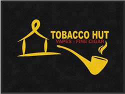 3' x 4' (35" x 47") Colorstar Impressions TOBACCO HUT  Indoor Logo Mat