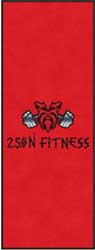 3' x 8' (35" x 94") Digiprint HD 250N FITNESS  Indoor Logo Mat