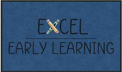 3' x 5' (35" x 58") Colorstar Impressions EXCEL Indoor Logo Mat