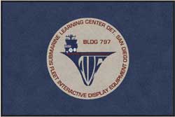4' x 6' (45" x 69") Digiprint HD SUBMARINE LEARNING  Indoor Logo Mat