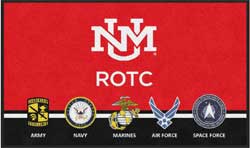 3' x 5' (35" x 58") Digiprint HD UNM ROTC Indoor Logo Mat