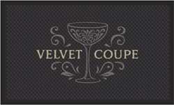 3' x 5' (35" x 56") Superscrape Impressions VELVET COUPE  Rubber Logo Mat
