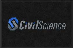 2' x 3' (24" x 35") Digiprint HD CIVIL SCIENCE  Indoor Logo Mat