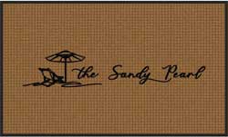 3' x 5' (35" x 58") Waterhog Impressions HD THE SANDY PEARL  Indoor/Outdoor Logo Mat