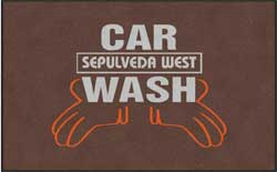 5' x 8' (58" x 95") ColorStar Impressions SEPULVEDA WEST  Indoor Logo Mat