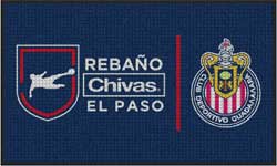 3' x 5' (35" x 58") Waterhog Impressions HD REBANO CHIVAS  Indoor/Outdoor Logo Mat