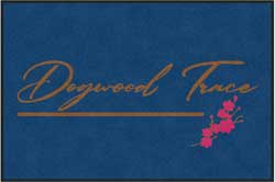 4' x 6' (45" x 69") ColorStar Impressions DOGWOOD Indoor Logo Mat