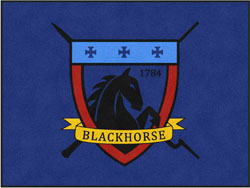 6' x 8' (68" x 95") ColorStar Impressions BLACKHORSE  Indoor Logo Mat
